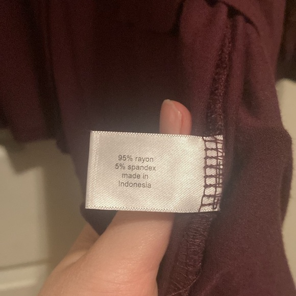 Chic Burgundy Open Front Cardigan - Picture 2 of 8